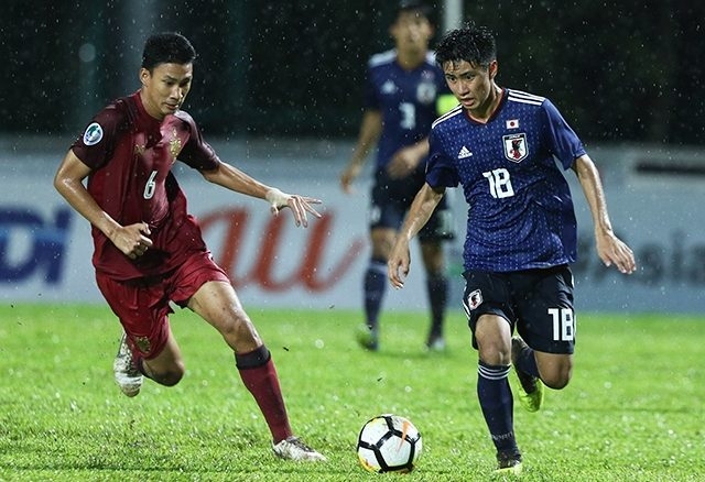 truc tiep bong da u19 thai lan 1 3 u19 nhat ban vck u19 chau a 2018 kt