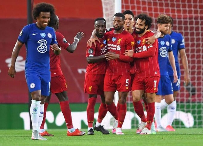 Liverpool sớm đụng độ Chelsea ở Ngoại hạng Anh 2020-2021