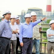 [PetroTimesMedia] Tổng giám đốc Petrovietnam Lê Mạnh Hùng kiểm tra tiến độ dự án Nhiệt điện Dầu khí Thái Bình 2